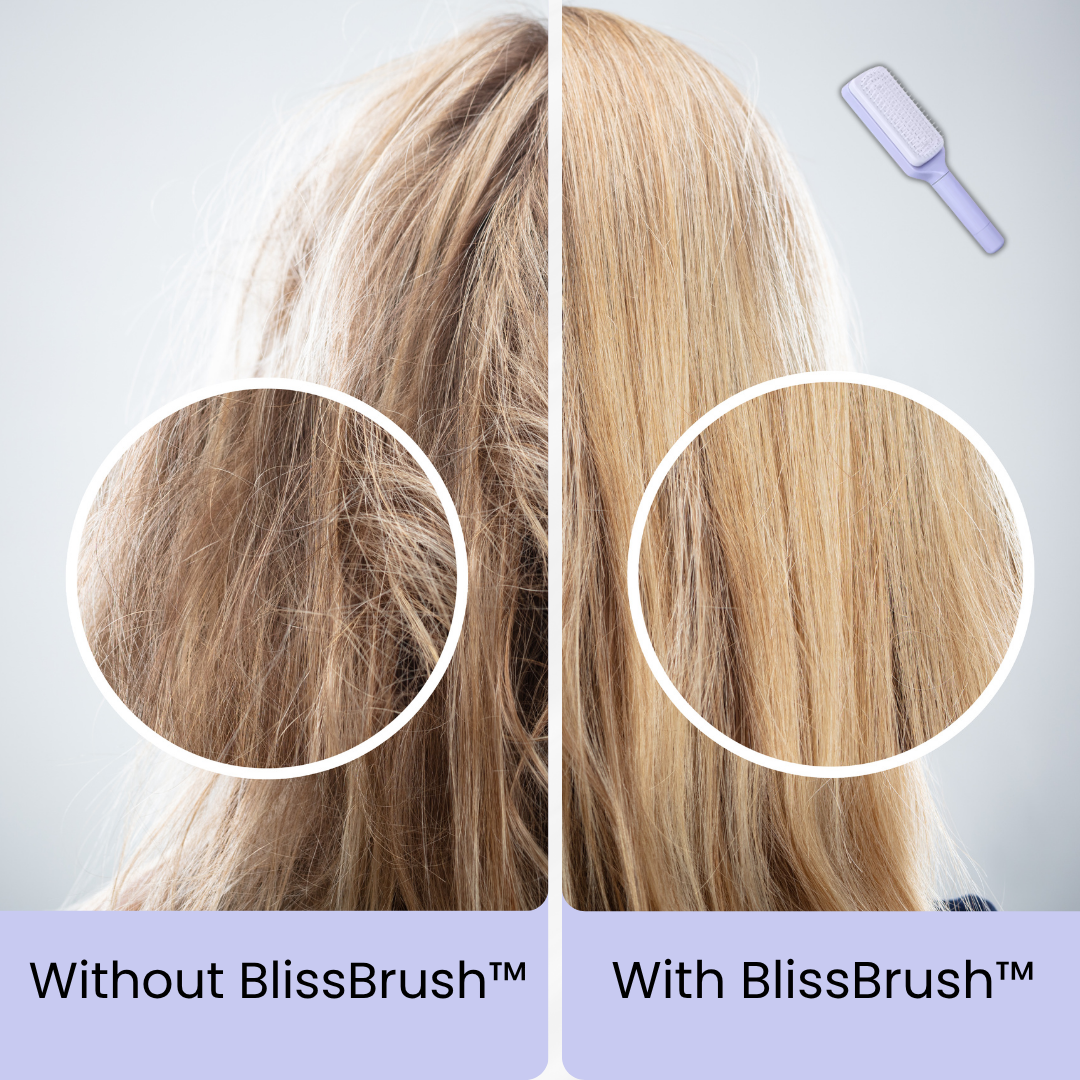 BlissBrush™: Smooths Hair, Soothes Scalp, Simplifies Life
