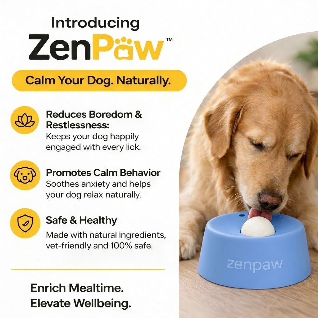 ZenPaw™ – The Interactive Calming Feeder for Dogs